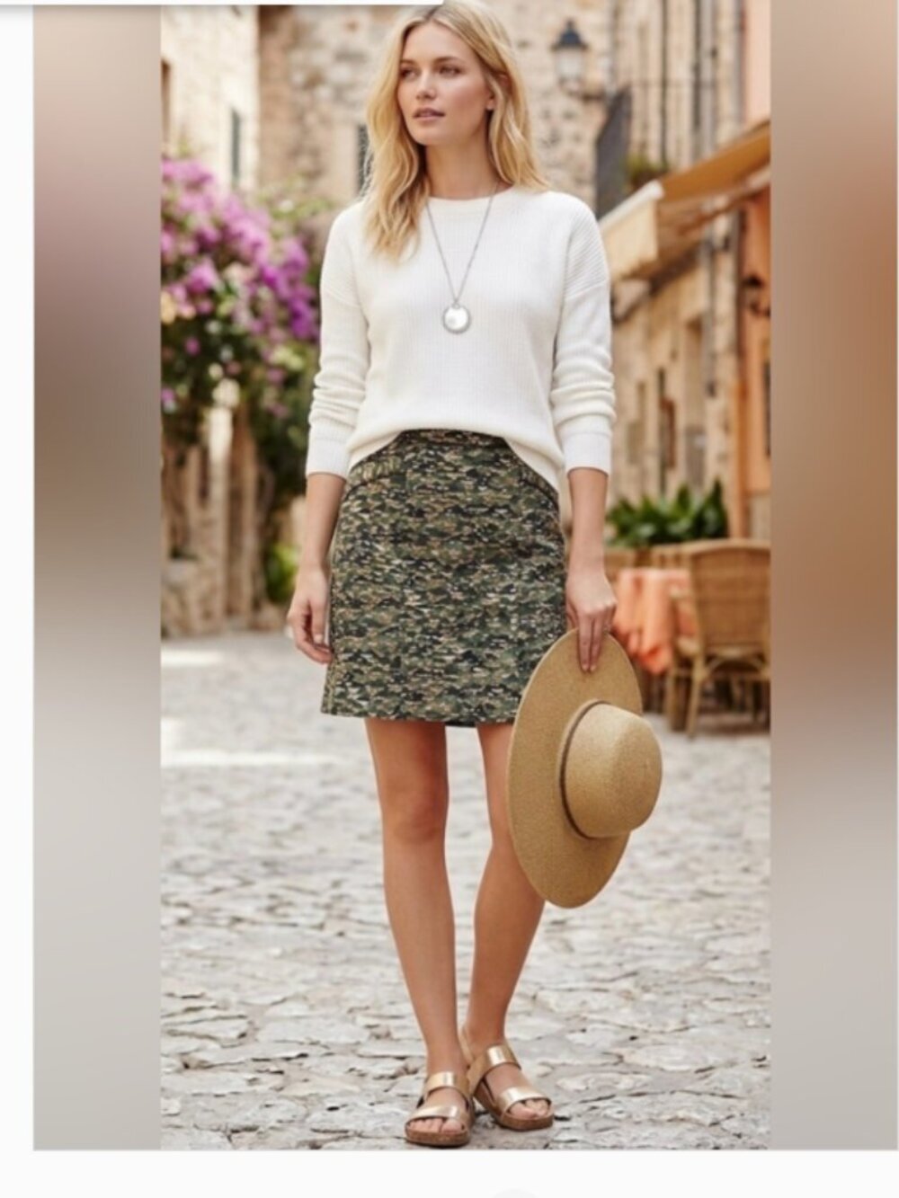 Anthro Edme & Esyllte Green Mountains Skirt 12